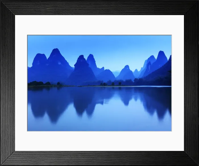 Framed Print : China, Guangxi province, Xingping village along River Li