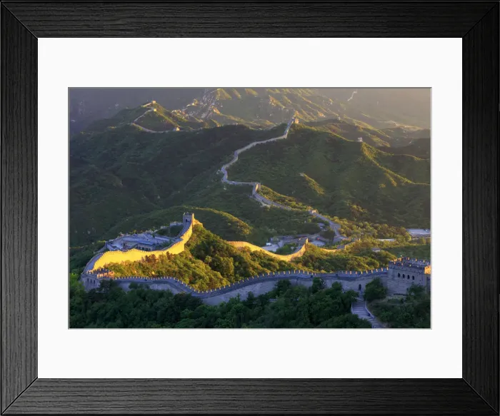 Framed Print : China, Beijing, Great wall of Badaling, sunset on the great wall Framed Print : China, Beijing, Great wall of Badaling, sunset on the great wall