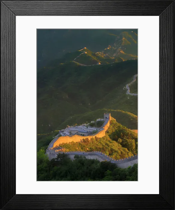 Framed Print : China, Beijing, Great wall of Badaling, sunset on the great wall Framed Print : China, Beijing, Great wall of Badaling, sunset on the great wall