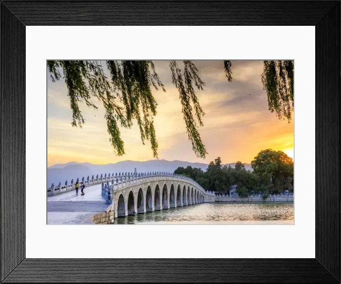 Framed Print : China, Beijing, the Summer Palace, Seventeen Arches Bridge Framed Print : China, Beijing, the Summer Palace, Seventeen Arches Bridge