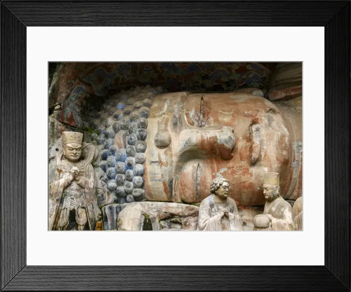 Framed Print : Asia, China, Sichuan Province, Chongqing, Dazu Rock Carvings, UNESCO, World Heritage