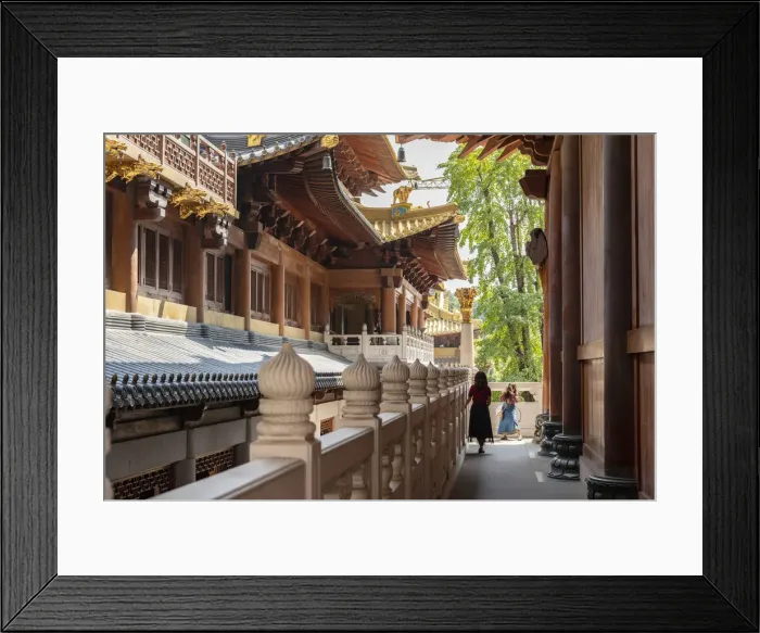 Framed Print : Asia, China, Shanghai, Jing an District, Buddhist temple on the West Nanjing Road Framed Print : Asia, China, Shanghai, Jing an District, Buddhist temple on the West Nanjing Road