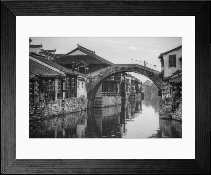 Framed Print : Asia, China, Shanghai, Huzhou, Nanxun Old Town Framed Print : Asia, China, Shanghai, Huzhou, Nanxun Old Town
