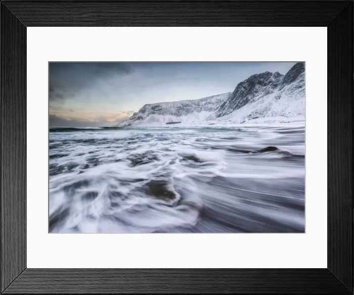 Framed Print : Unstad-Islands Lofoten, Norway Framed Print : Unstad-Islands Lofoten, Norway