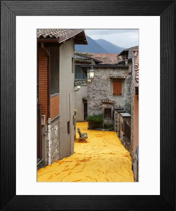 Framed Print : Iseo Lake, Lombardy, Italy. The Floating Piers Framed Print : Iseo Lake, Lombardy, Italy. The Floating Piers
