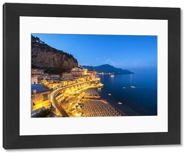 Atrani, Amalfi coast, Salerno province, Campania, Italy View of the small village
