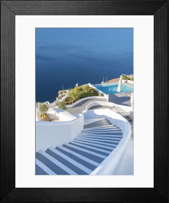 Framed Print : Oia, Santorini, Greece