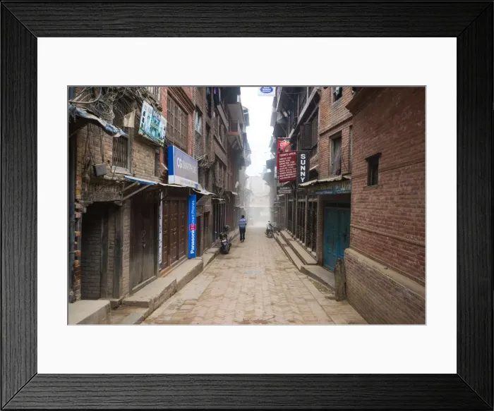 Framed Print : Bhaktapur, Kathmandu, Bagmati area, Nepal