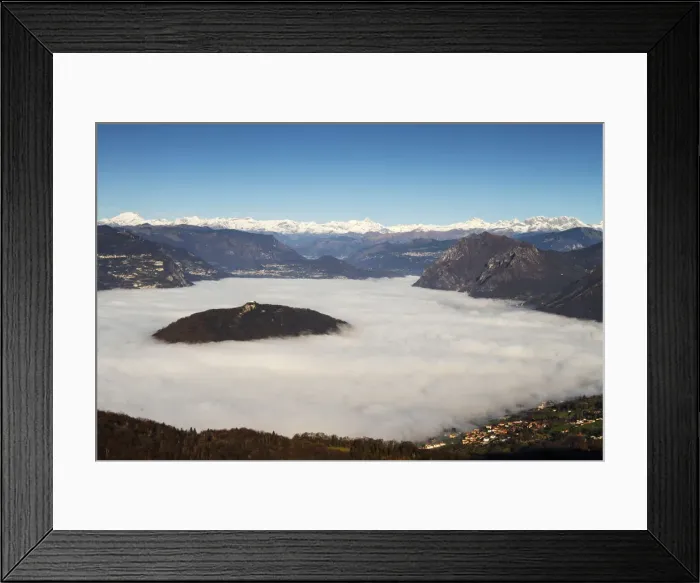Framed Print : Iseo lake, Lombardy, Italy. Monte Isola Framed Print : Iseo lake, Lombardy, Italy. Monte Isola