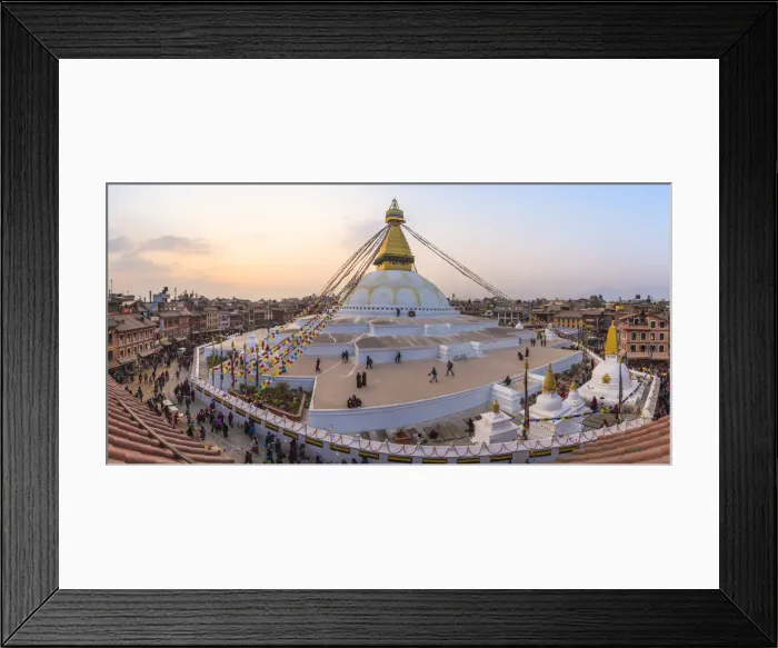 Framed Print : Stupa of Boudhnath, Katmandu, Nepal Framed Print : Stupa of Boudhnath, Katmandu, Nepal