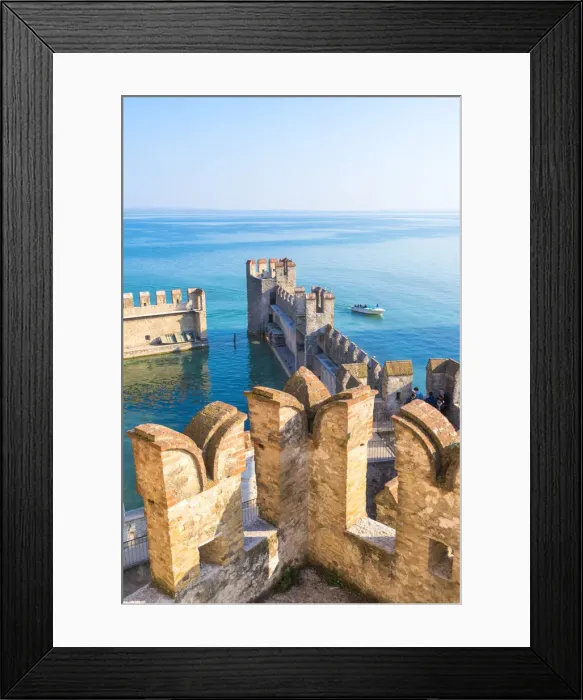 Framed Print : Sirmione, Brescia province, Lombardy, Italy Framed Print : Sirmione, Brescia province, Lombardy, Italy