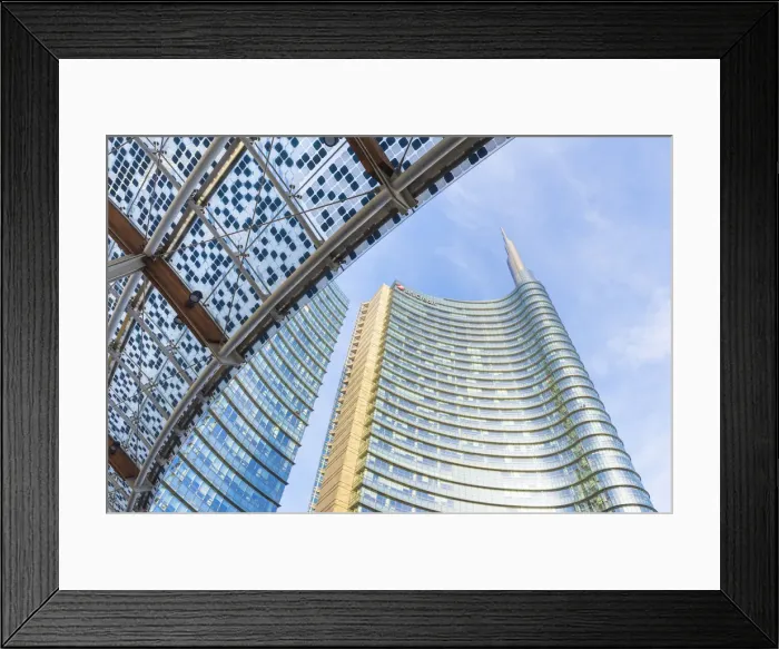 Framed Print : Milan, Lombardy, Italy. Gae Aulenti square with Unicredit Towers Framed Print : Milan, Lombardy, Italy. Gae Aulenti square with Unicredit Towers