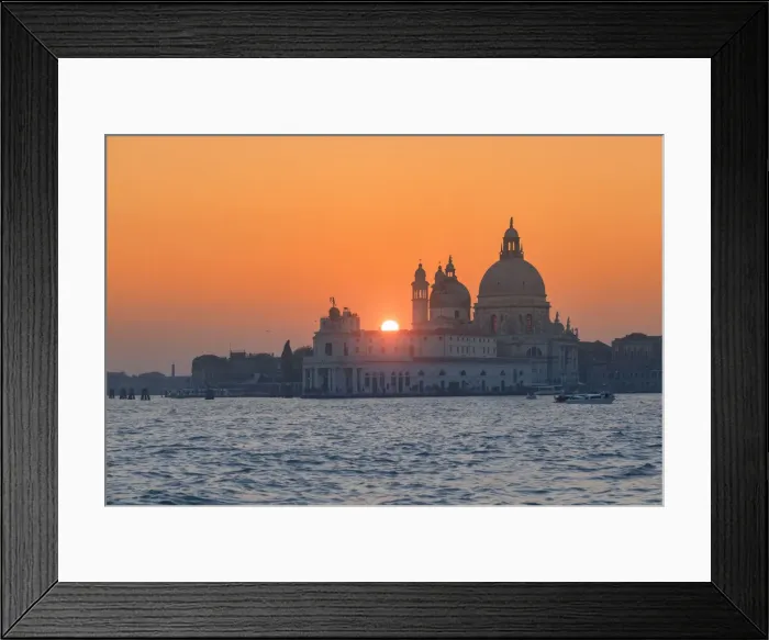Framed Print : the Grand Canal at sunset with Basilica of Saint Mary of Health, Punta della Dogana Framed Print : the Grand Canal at sunset with Basilica of Saint Mary of Health, Punta della Dogana