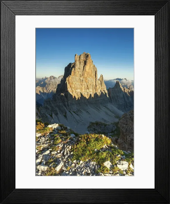 Framed Print : Europe, Italy, Friuli, Pordenone. The Croda Cimoliana between the Val Montanaia Framed Print : Europe, Italy, Friuli, Pordenone. The Croda Cimoliana between the Val Montanaia