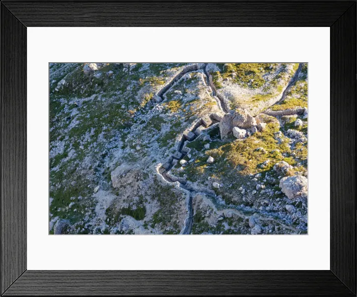 Framed Print : Europe, Italy, Veneto, Belluno. The position Vonbank above the Valparola pass along Framed Print : Europe, Italy, Veneto, Belluno. The position Vonbank above the Valparola pass along
