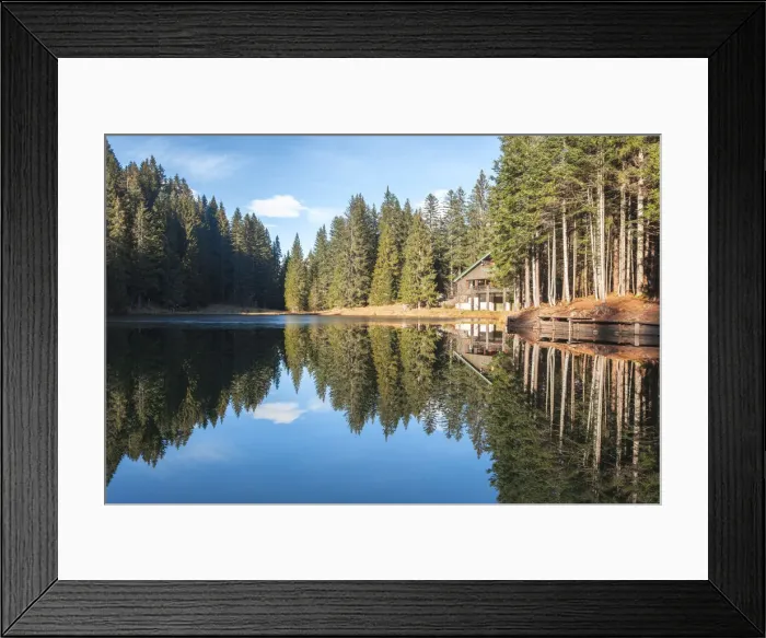 Framed Print : The little pond of Sant Anna, Dolomites, Comelico Superiore, Belluno, Veneto, Italy Framed Print : The little pond of Sant Anna, Dolomites, Comelico Superiore, Belluno, Veneto, Italy