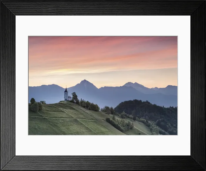 Framed Print : Europe, Slovenia. Church of St Primus and Felician in Jamnik in the early morning Framed Print : Europe, Slovenia. Church of St Primus and Felician in Jamnik in the early morning