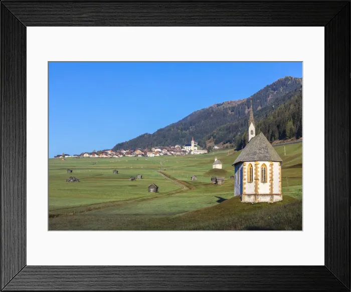 Framed Print : The romantic St Nicholas church, Obertilliach, Tiroler Gailtal, East Tyrol, Tyrol Framed Print : The romantic St Nicholas church, Obertilliach, Tiroler Gailtal, East Tyrol, Tyrol