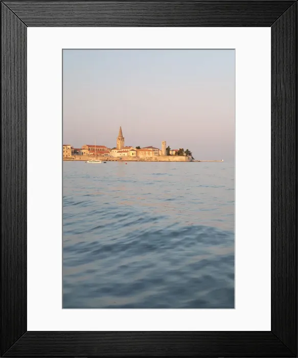 Framed Print : Porec, old town coast view with the Euphrasian basilica, Unesco world heritage site Framed Print : Porec, old town coast view with the Euphrasian basilica, Unesco world heritage site