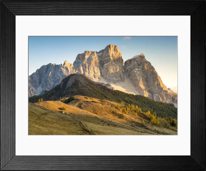Framed Print : Mount Pelmo and Pelmetto as seen from Col Roan, Dolomites, Borca di Cadore, Belluno Framed Print : Mount Pelmo and Pelmetto as seen from Col Roan, Dolomites, Borca di Cadore, Belluno