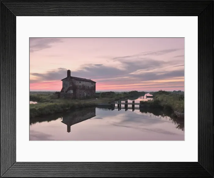Framed Print : Europe, Italy, Veneto, Venezia, Cavallino. Old House in the lagoon Lio Piccolo Framed Print : Europe, Italy, Veneto, Venezia, Cavallino. Old House in the lagoon Lio Piccolo