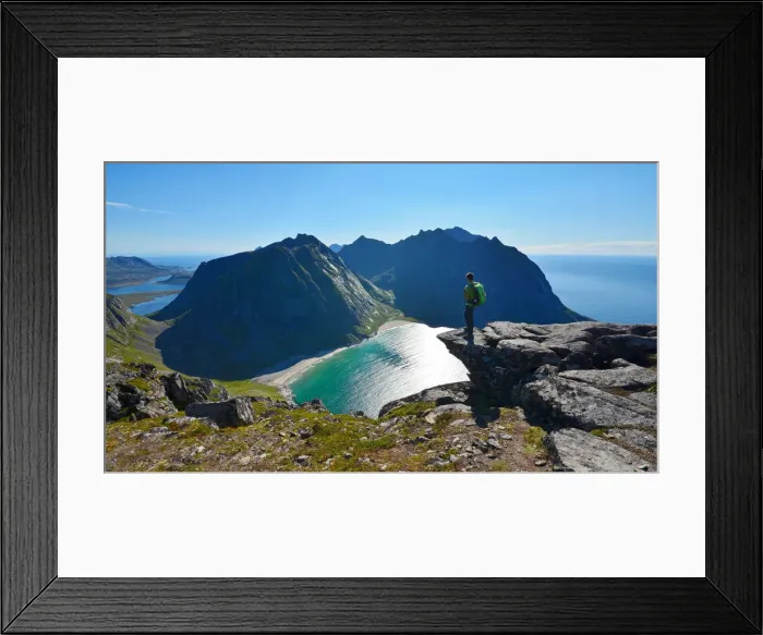 Framed Print : kvalvika, Lofoten Island, Norway, Europe Framed Print : kvalvika, Lofoten Island, Norway, Europe