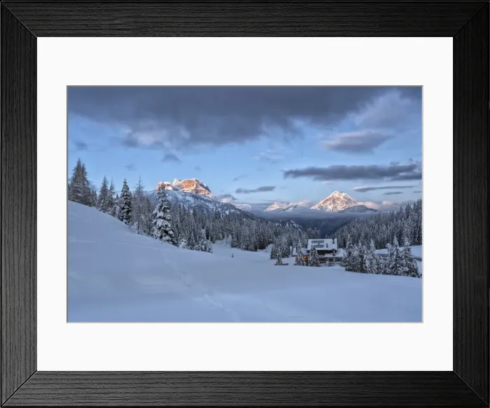 Framed Print : Winter at Duran pass, Belluno, Veneto, Italy Framed Print : Winter at Duran pass, Belluno, Veneto, Italy