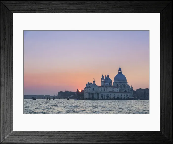 Framed Print : the Grand Canal at sunset with Basilica of Saint Mary of Health, Punta della Dogana Framed Print : the Grand Canal at sunset with Basilica of Saint Mary of Health, Punta della Dogana