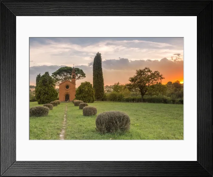 Framed Print : the red church of Pomelasca at sunset, Inverigo, Brianza, Como province, Lombardy Framed Print : the red church of Pomelasca at sunset, Inverigo, Brianza, Como province, Lombardy