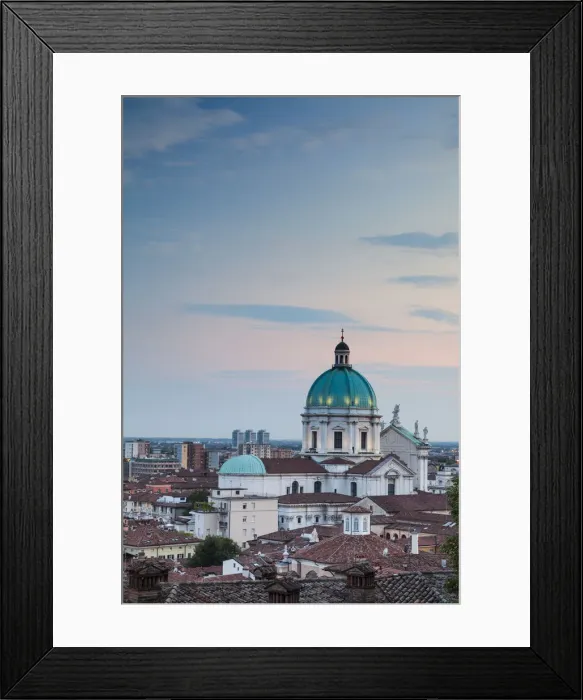 Framed Print : Brescia, Lombardy, Italy. Cathedral and the city Framed Print : Brescia, Lombardy, Italy. Cathedral and the city
