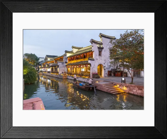 Framed Print : Asia, China, Huzhou, Nanxun Old Town Framed Print : Asia, China, Huzhou, Nanxun Old Town