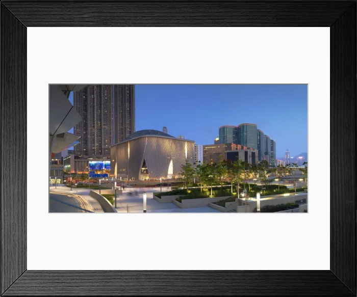 Framed Print : Xiqu Centre and West Kowloon Station at dusk, Kowloon, Hong Kong Framed Print : Xiqu Centre and West Kowloon Station at dusk, Kowloon, Hong Kong