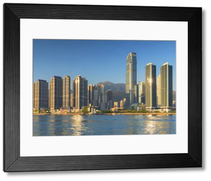 Framed Print : Skyline of Tsuen Wan with Nina Tower, Tsuen Wan, Hong Kong, China Framed Print : Skyline of Tsuen Wan with Nina Tower, Tsuen Wan, Hong Kong, China