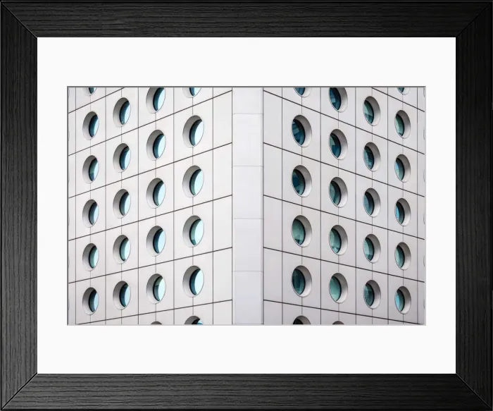 Framed Print : Circular windows, exterior of Jardine House, formerly known as Connaught Centre, Central Framed Print : Circular windows, exterior of Jardine House, formerly known as Connaught Centre, Central