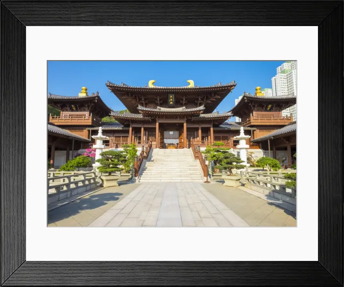 Framed Print : Chi Lin Nunnery, Wong Tai Sin district, Kowloon, Hong Kong, China