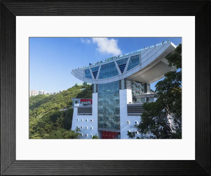 Framed Print : The Peak Tower on Victoria Peak, Hong Kong Island, Hong Kong Framed Print : The Peak Tower on Victoria Peak, Hong Kong Island, Hong Kong