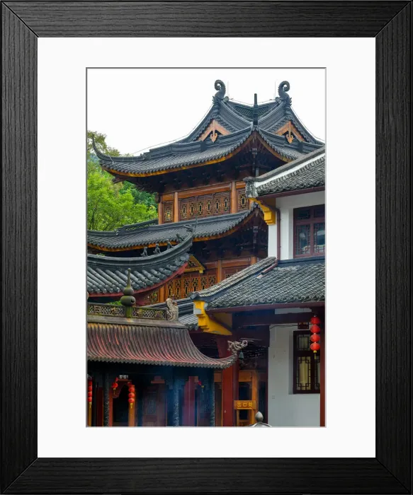 Framed Print : Asia, China, Hangzhou, West Lake, Lingyin Temple Framed Print : Asia, China, Hangzhou, West Lake, Lingyin Temple