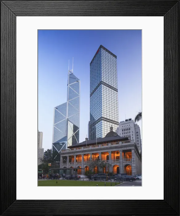 Framed Print : Legislative Council Building, Bank of China and Cheung Kong Centre, Central, Hong Kong Framed Print : Legislative Council Building, Bank of China and Cheung Kong Centre, Central, Hong Kong
