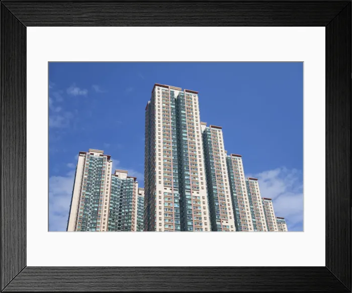 Framed Print : Apartment blocks, Tseung Kwan O, Kowloon, Hong Kong, China Framed Print : Apartment blocks, Tseung Kwan O, Kowloon, Hong Kong, China