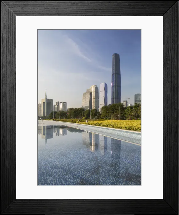 Framed Print : International Finance Centre and skyscrapers in Zhujiang New Town, Tian He, Guangzhou Framed Print : International Finance Centre and skyscrapers in Zhujiang New Town, Tian He, Guangzhou