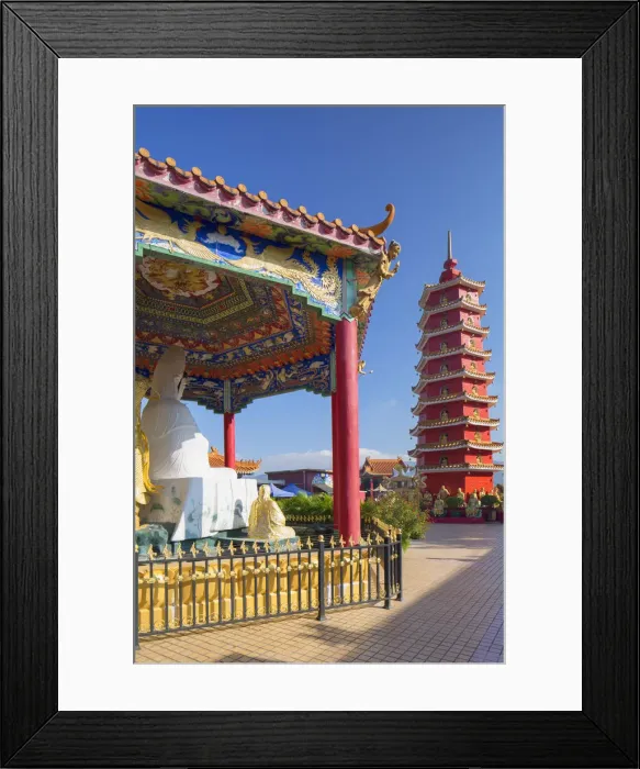 Framed Print : Pagoda at Ten Thousand Buddhas Monastery, Shatin, New Territories, Hong Kong Framed Print : Pagoda at Ten Thousand Buddhas Monastery, Shatin, New Territories, Hong Kong
