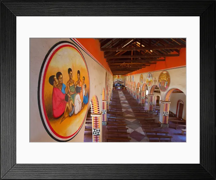 Framed Print : Africa, Malawi, Lilongwe district. Cathedral of Bembeke