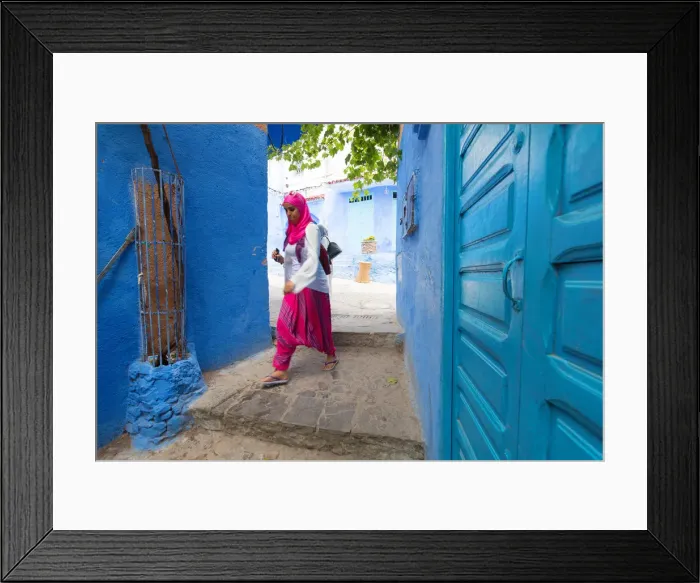 Framed Print : North Africa, Morocco, Chefchaouen district. Details of the city Framed Print : North Africa, Morocco, Chefchaouen district. Details of the city