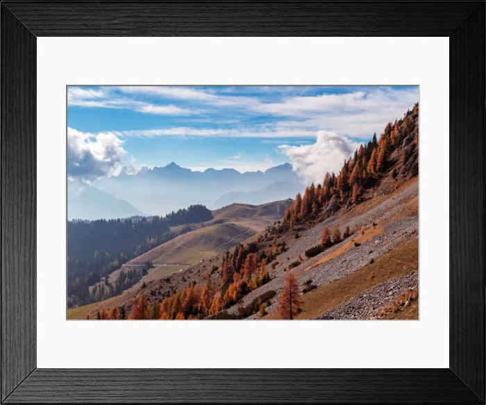 Framed Print : Autumn day at the mount Osternig, Udine province, Friuli Venezia-Giulia, Italy Framed Print : Autumn day at the mount Osternig, Udine province, Friuli Venezia-Giulia, Italy