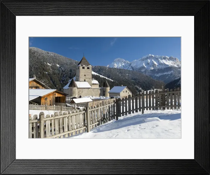 Framed Print : Ciastel Tor with Cima Nove and Cima Dieci on the background. Trentino Alto Adige, Italy Framed Print : Ciastel Tor with Cima Nove and Cima Dieci on the background. Trentino Alto Adige, Italy