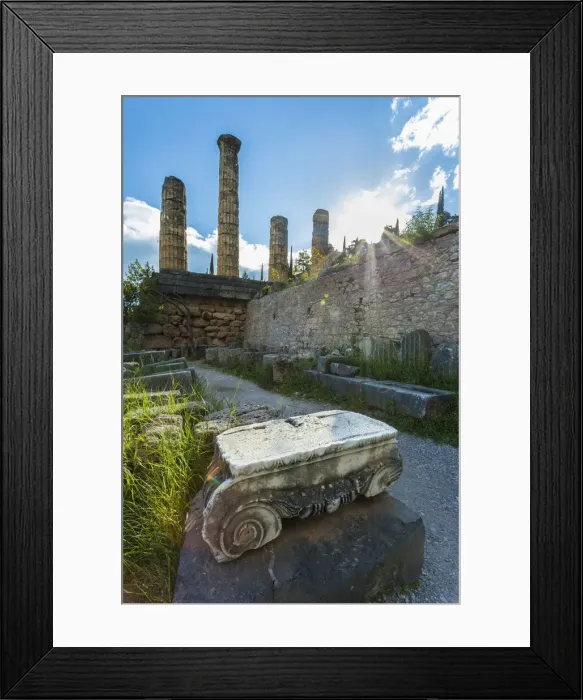 Framed Print : Archeological site of Delphi, Phocis, Greece Framed Print : Archeological site of Delphi, Phocis, Greece