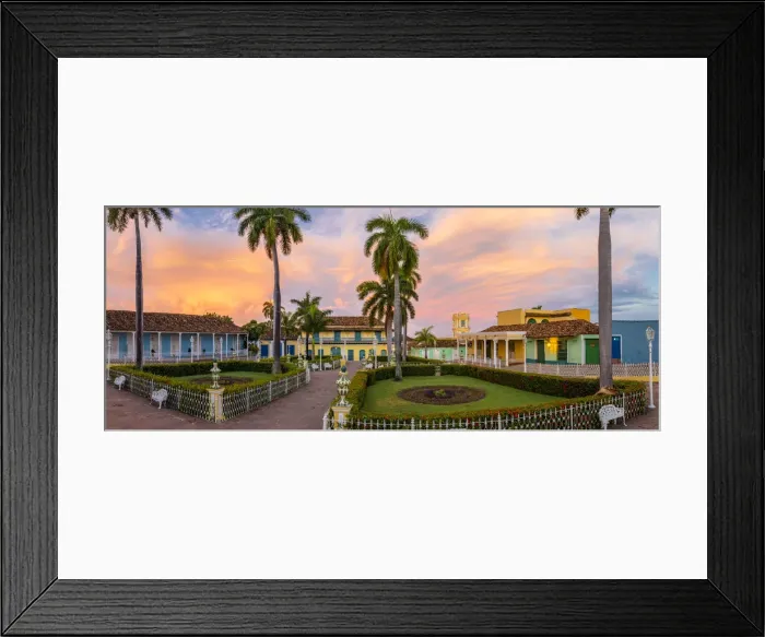 Framed Print : Plaza Mayor at sunrise in Trinidad, Trinidad and Sancti Spiritus Province, Cuba Framed Print : Plaza Mayor at sunrise in Trinidad, Trinidad and Sancti Spiritus Province, Cuba