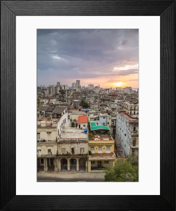 Framed Print : Sunset over Old Havana, Havana, Havana Province, Cuba Framed Print : Sunset over Old Havana, Havana, Havana Province, Cuba