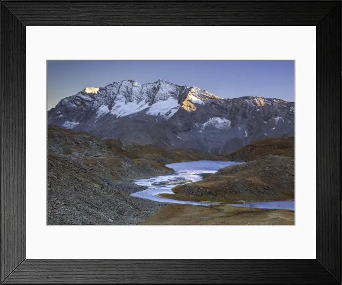 Framed Print : Sunset over Levanne mountains. Alpi Graie Framed Print : Sunset over Levanne mountains. Alpi Graie