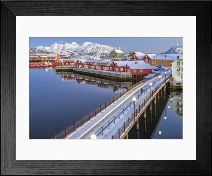 Framed Print : Svollvaer Lofoten Islands Norway Europe